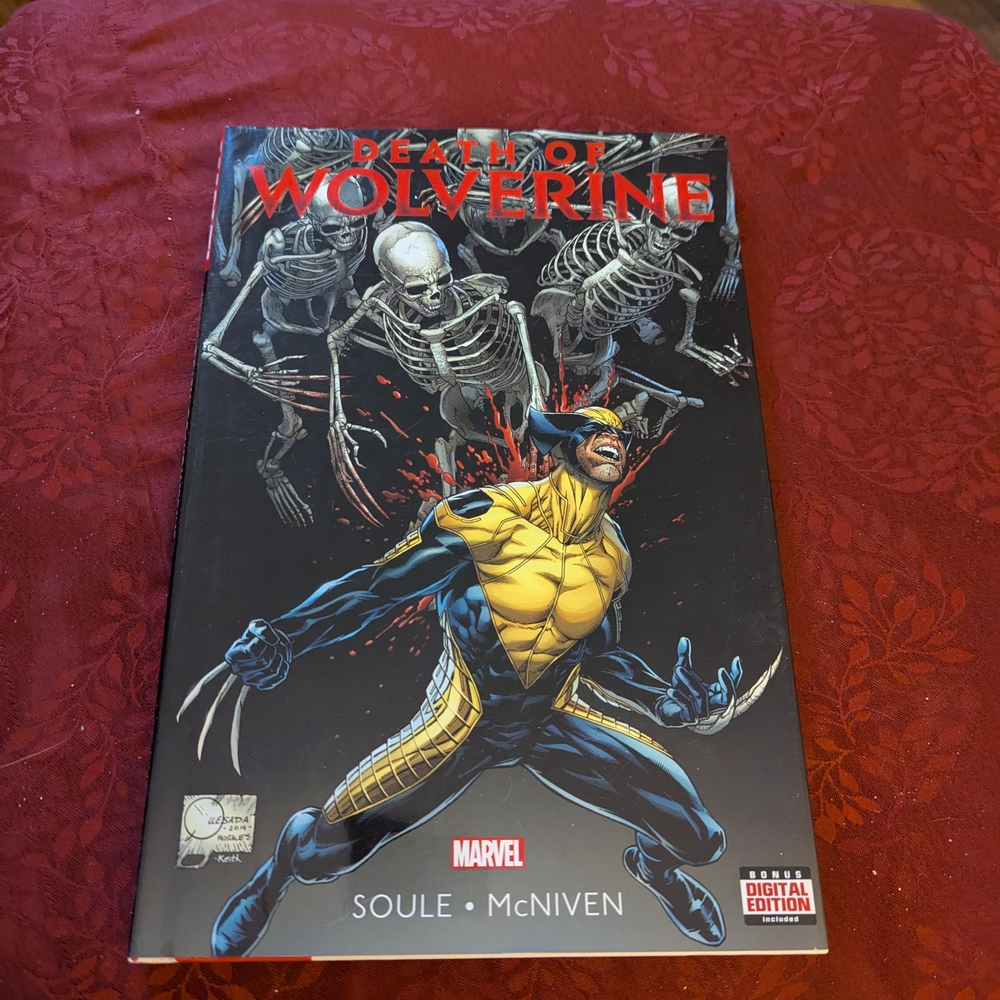 Marvel Death of Wolverine Comic - Blue and Yellow Cover